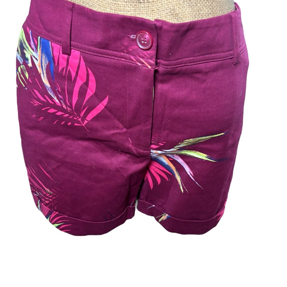 Apt 9 Tropical Print Women's Shorts Size 16